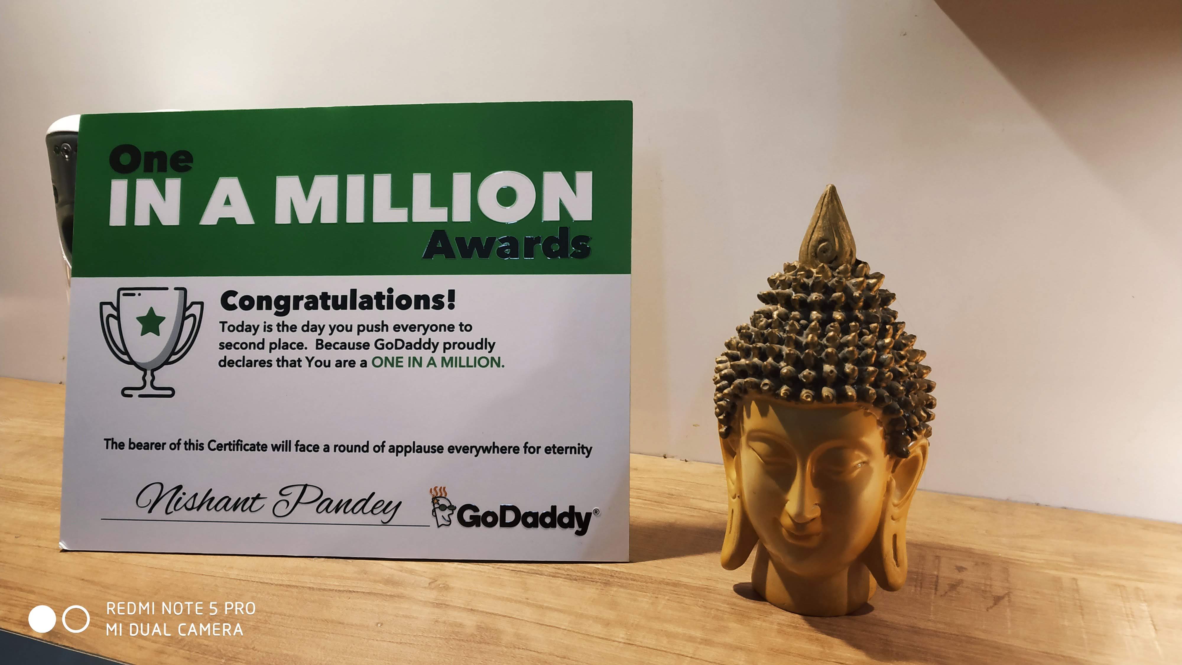 A Better Logic™ को GoDaddy की “वन इन ए मिलियन” अवार्ड से सम्मानित किया गया