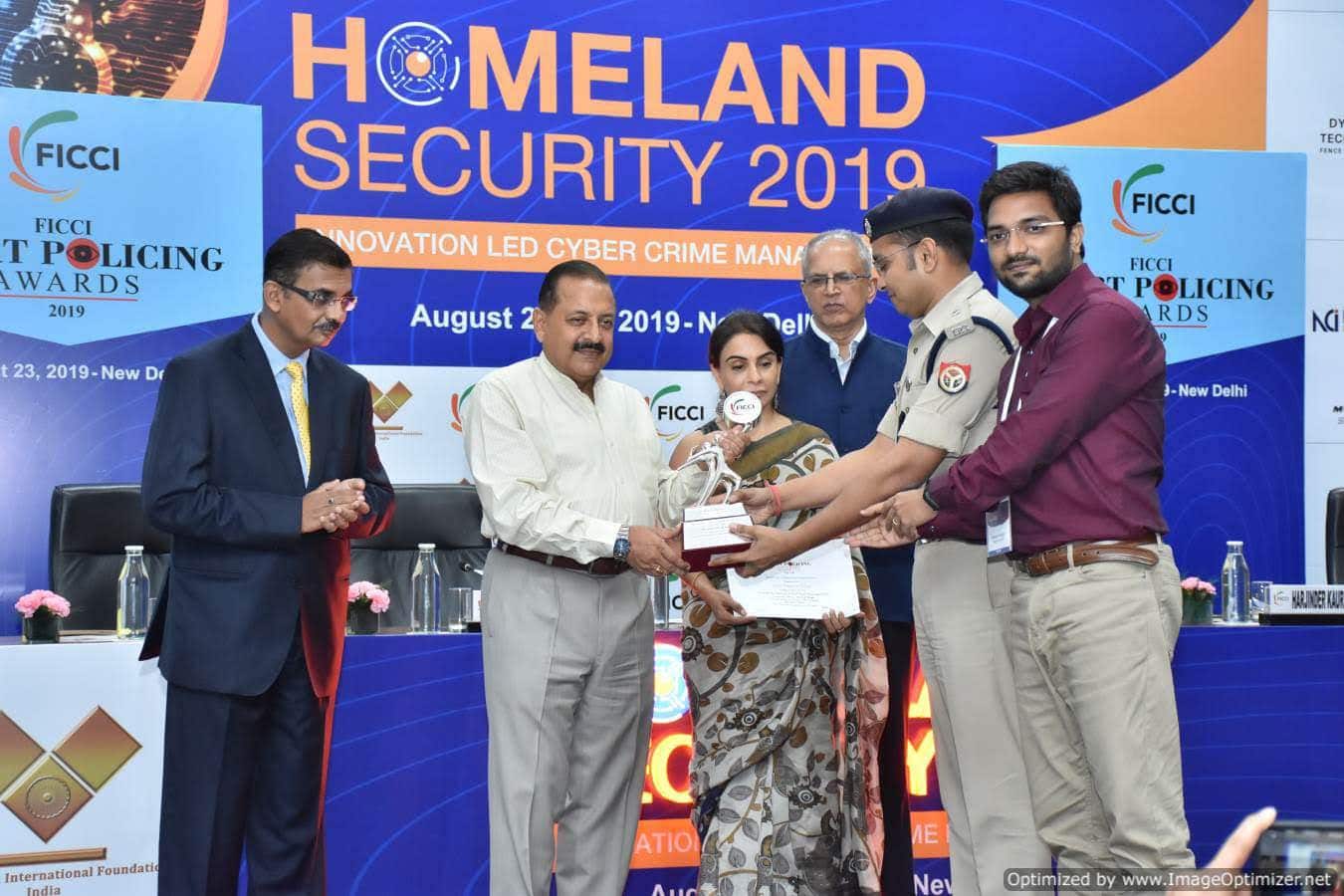 Award Recognition: FICCI Homeland Security Award for Reducing VVIP Security Management from 12 Hours to 2 Hours at Kumbh Mela