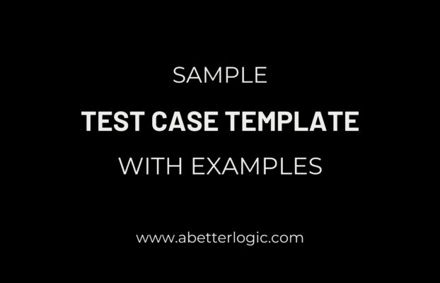 Sample Test Case Template With Test Case Examples